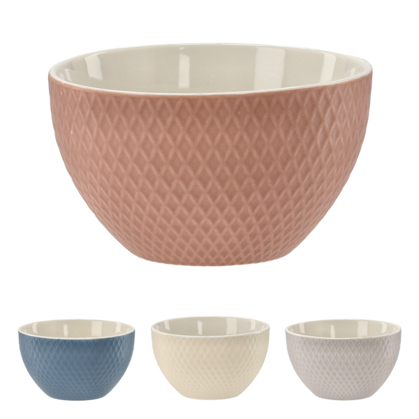 PORCELAIN BOWL 420 ML "DIAMOND" PACK=4PCS