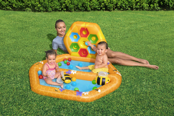 Bestway 50" x 47" x 24"/1.27m x 1.19m x 61cm Lil' Beehive Baby Pool & Ball Pit