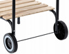 AMERICAN CHARCOAL BBQ WITH SIDE SHELVES AND WHEELS 96 x 45 x 75 CM
