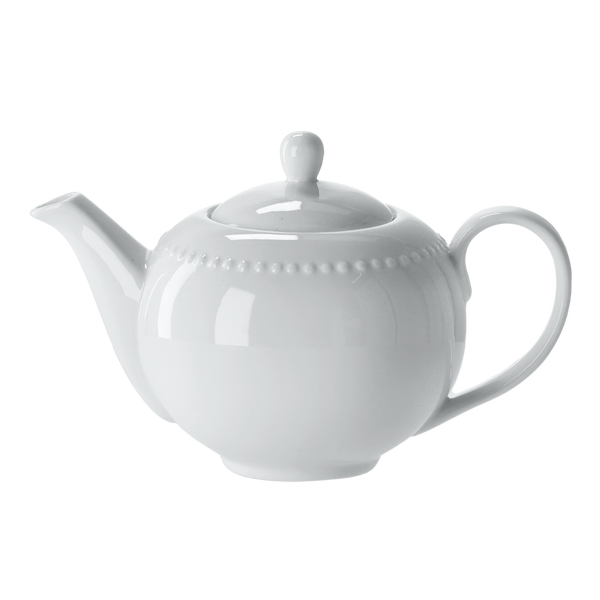 DZBANEK DO HERBATY "DOTS" 1200 ML BIAŁY *8121