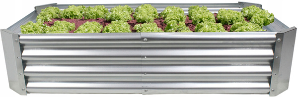 VEGETABLE-FLOWER BED 180 X 90 X 30 CM RECTANGULAR GALVANIZED