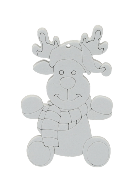 KPL. 3 DECORAȚIUNI DE CRĂCIUN PENTRU PENDULARE "FĂ-O ÎNȘUZI" CU 4 MARKERE MOȘ CRĂCIUN/RUDOLF/SOCECĂ ambalaj=12buc *7083