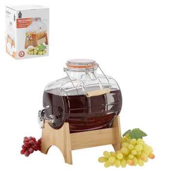 5L GLASS BEVERAGE DISPENSER