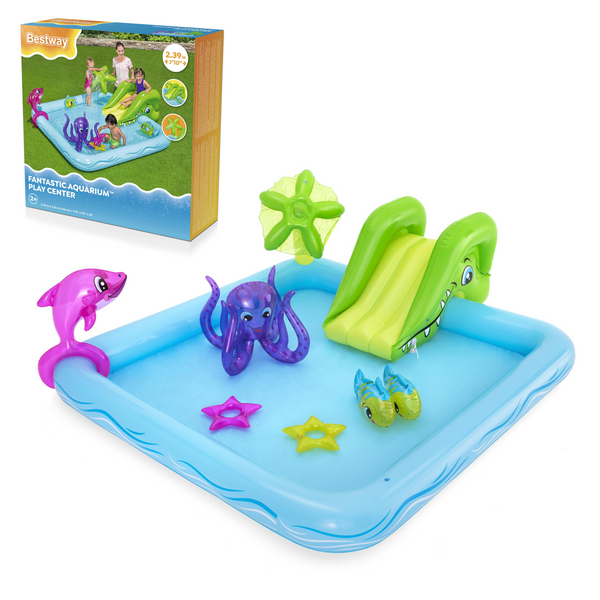 LOC DE JOACĂ/ PISCINĂ INFLATABILĂ 239 x 206 x 86 cm "ACVARIU" *5013 *3686