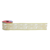 RIBBON DECORATIVĂ DE SĂRBĂTOARE 5 CM x 2,7 M AURIE MIX DE MODELE pachet=20buc *9805