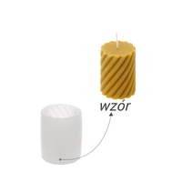 Silicone mold for candles spiral