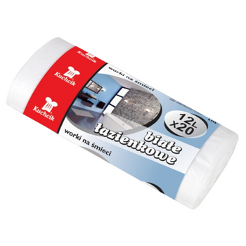 12L BÍLÉ KOUPELŇOVÉ ODPADNÍ PYTLE *8932*