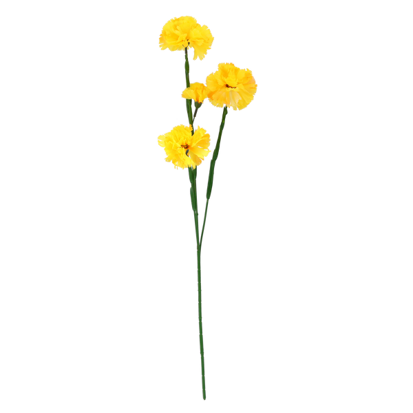 ARTIFICIAL BRANCH - CARNATION WITH THREE FLOWERS 67 CM ASSORTED COLOURS