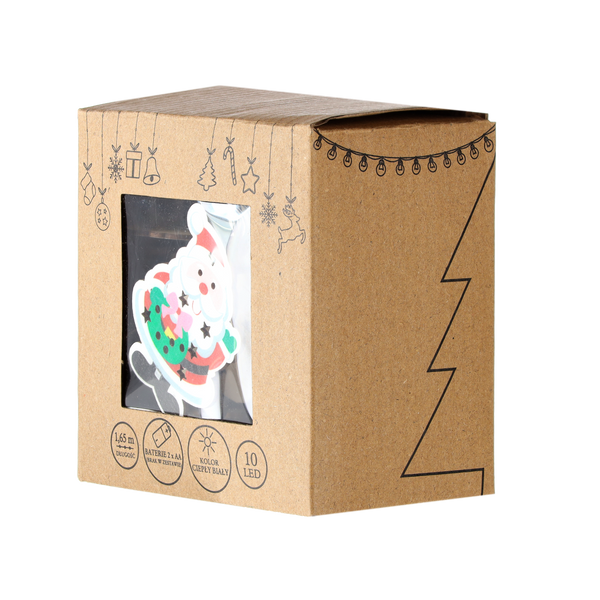 LED LIGHTS 10L BATTERY-POWERED SANTA CLAUS