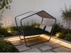 ȘEZLONG DUBLU DE GRĂDINĂ CU PERGOLĂ 233 x 136 x 191 CM *4590