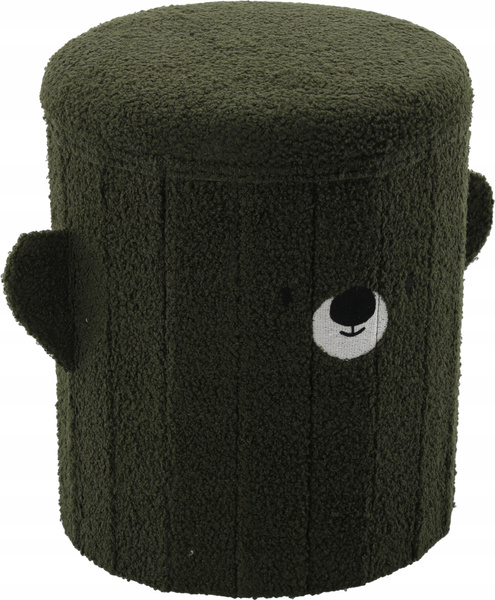 SKŁADANA PUFA ZE SCHOWKIEM 28 x 28 x 34 CM ZIELONA *4267