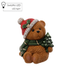 FIGURĂ DE CRĂCIUN - URS CU BRAZI 27 X 25 X 29 CM LED *1063