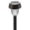 LAMPA SOLARNA MINO 7,5 x 7,5 x 36 CM SREBRNA ZIMNY BIAŁY disp=12szt *4276