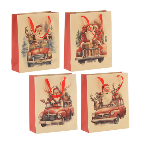 CHRISTMAS GIFT BAG SANTA CLAUS 26 x 32 x 10 CM