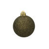SET OF 35 BAUBLES OLIVE/COPPER/GRAPHITE MIX DESIGNS