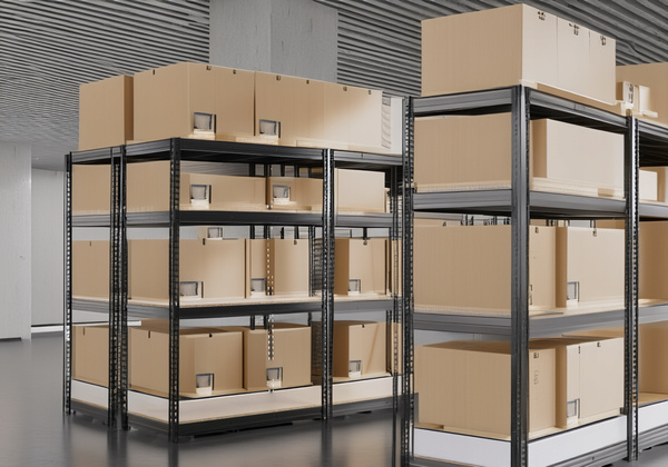 REGAŁ 4-POZIOMOWY 180 X 120 X 60 CM CZARNY UDŹWIG PÓŁKI: 500 KG PRO *0667