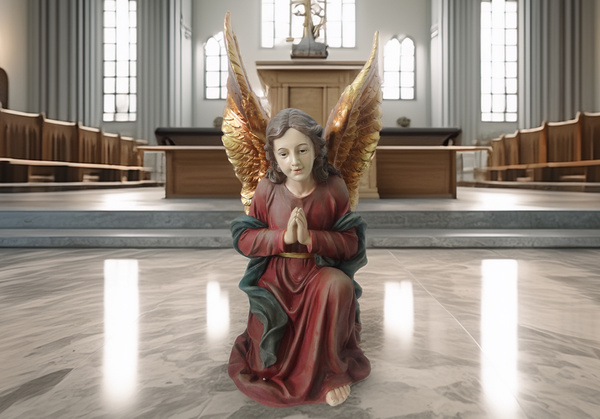 FIGURINE KNEELING ANGEL 62 CM