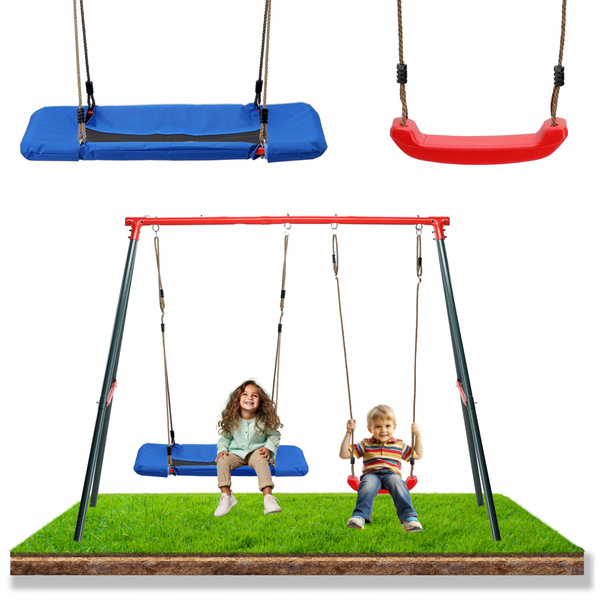 TWO-SEATER GARDEN SWING 290 x 180 x 200 CM