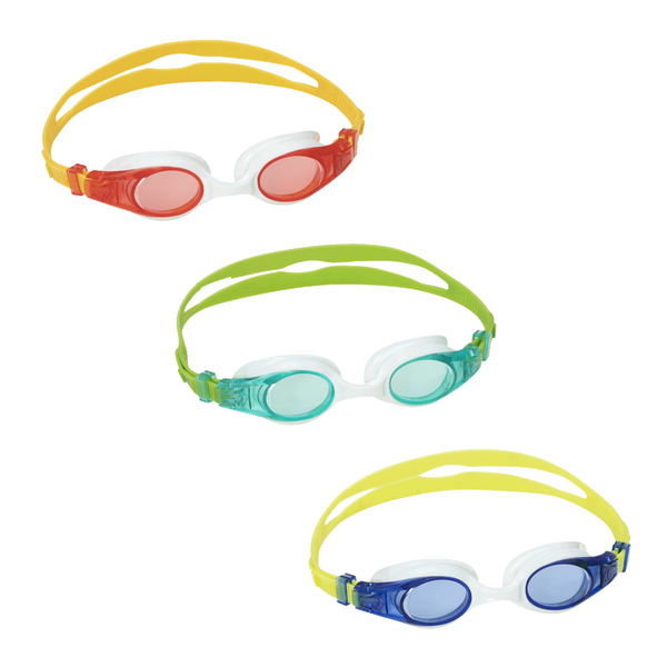 SWIM GOGGLES WITH COLORED LENSES
