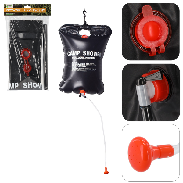 SOLÁRNE TURISTICKÉ SPRCHOVÉ SYSTÉM 25 L *6841