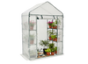 SZKLARNIA OGRODOWA Z PÓŁKAMI BIAŁA 140 x 73 x 200 CM 