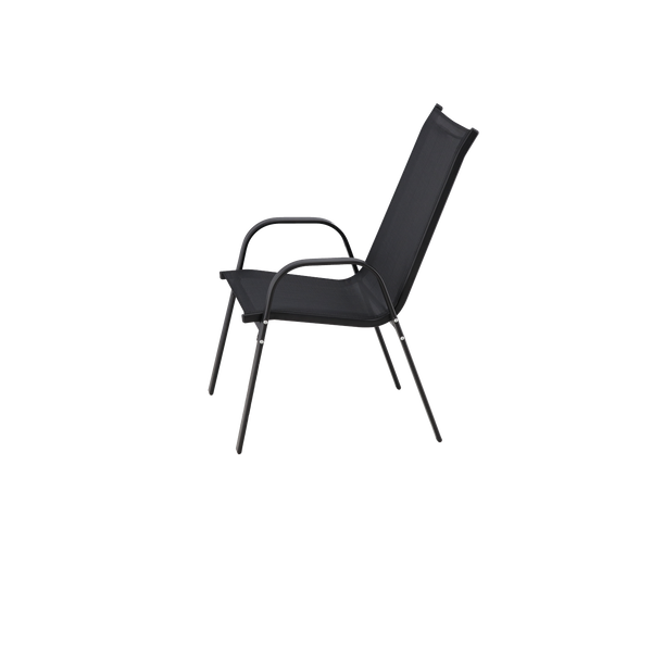 SET DE MOBILIER PENTRU GRĂDINĂ CU MASĂ - NEGRU*6397