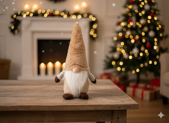 HOLIDAY GNOME 25 CM BEIGE