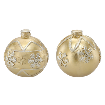 FIGURĂ DE NAȘTERE – BOMBĂ DE AUR MIX DE MODELE 21,5 x 21,5 x 21,5 CM ambalaj=1 buc *4954