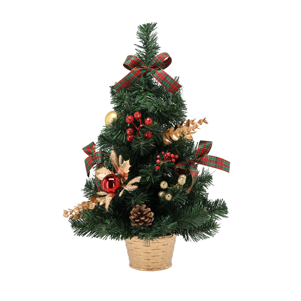 VÁNOČNÝ STROMČEK 50 CM ČERVENOU-ZLATO *2347