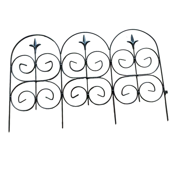 KPL. 4 PŁOTKÓW OGRODOWYCH STALOWYCH 63 x 40 CM disp=4kpl *6426