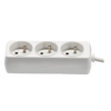 EXTENSION CORD POWER STRIP 3 SOCKETS 1.5M WHITE