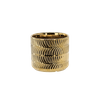 CERAMIC COVER FOR A POT 15 x 15 x 13 CM GOLD
