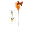 OZDOBA WIELKANOCNA NA PIKU - MOTYL W PIÓRKACH 30 CM MIX 3 KOLORÓW opak=12szt *9557