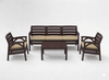 SET MOBILIER PENTRU GRĂDINĂ MARO "SANTANA" (2x FOTOLIU, BANCĂ 3 locuri) *8673
