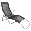 GARDEN LOUNGER BLACK 189x57x30/H96 cm *5897