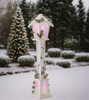 Vianočná biela LED lampa 18 x 18 x 100 CM *5164