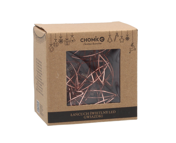 LED LIGHT CHAIN STARS 10 L WARM WHITE