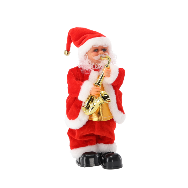 SANTA CLAUS WITH SAX - PLAYING 30,5 CM