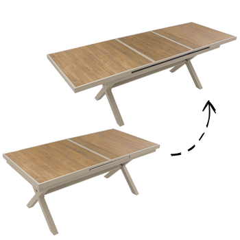 ALUMINUM RETRACTABLE TABLE 180-240 CM