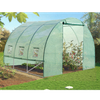 TUNEL DE GRĂDINĂ DIN POLIETILENĂ 3 SEGMENTE 3 x 2 x 2 M VERDE CU OPȚIUNE DE VENTILARE SUPLIMENTARĂ *3910