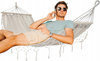 BOHO HAMMOCK WITH FRINGES 200X100 CM BEIGE