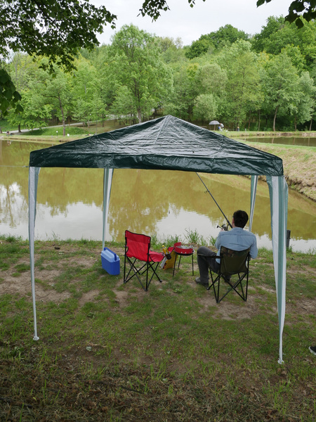 PAVILION GARDEN TENT GREEN 2.5 X 2.5 M 18/18/18mm *5767