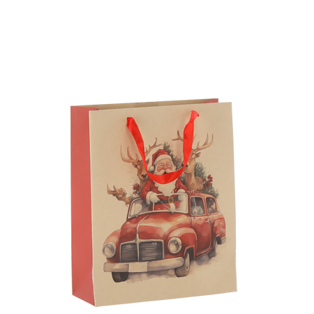 CHRISTMAS GIFT BAG SANTA CLAUS 26 x 32 x 10 CM