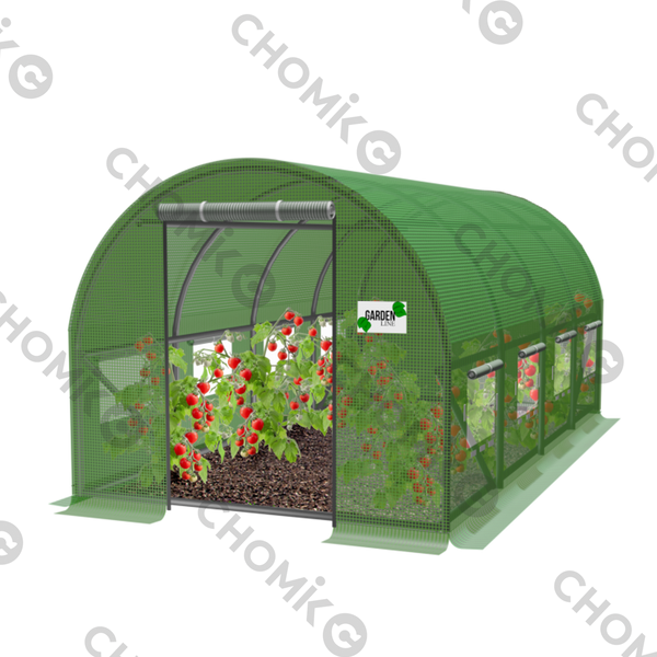 TUNEL FOLIOWY OGRODOWY 4 SEGMENTOWY ZIELONY 4 x2,5 x 2 M *5606