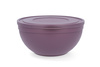 ROUND BOWL SANDY HIGH FROSTED WITH LID 6L