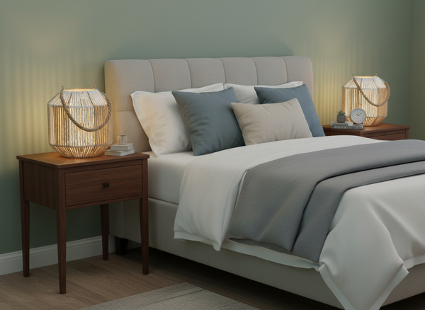 LAMPION H-20 CM Z WKŁADEM SZKLANYM - SZACHOWNICA