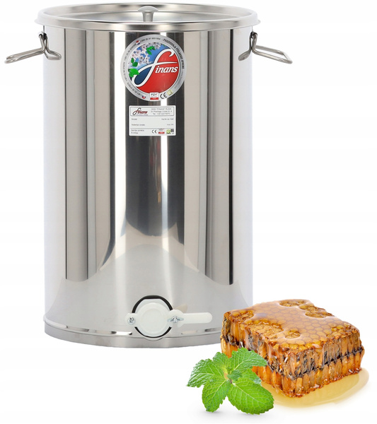 ODSTOJNIK 40 L Z PLASTIKOWYM ZAWOREM, POKRYWĄ I UCHWYTAMI *1383