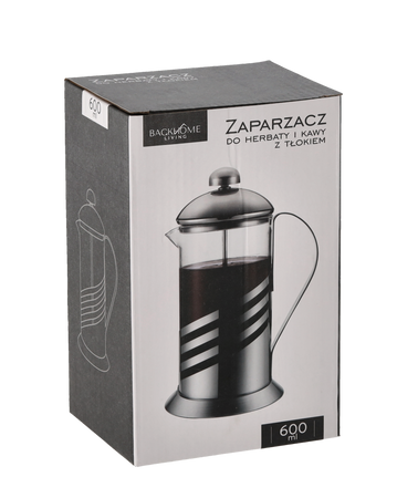 ČAJOVÝ A KÁVOVÝ ZAPARZÁČ 600 ML S TLAKOM *1410
