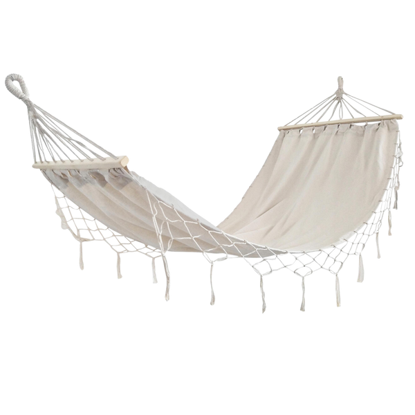 HAMAK S FRINGAMI BOHO 200 x 100 CM BEŽOVÝ *3286