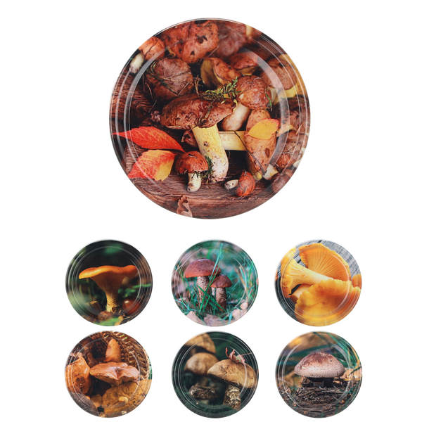 Lid FI 82 6 with mushrooms 051 RTS carton 750 pcs